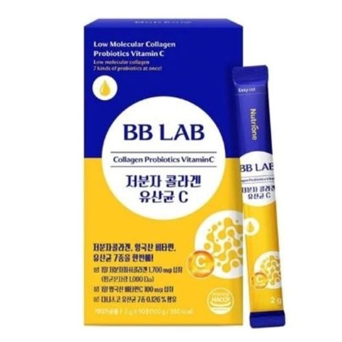 BB LAB胶原蛋白+乳酸菌C50t(黄纸盒)/비비랩 저분자 콜라겐+유산균C 2g*50포