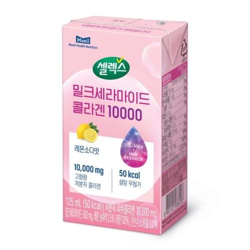 MAEIL牛奶饮神经酰胺胶原蛋白10000 125ml/셀렉스 밀크세라마이드 콜라겐 10000 125ml
