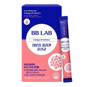 BB LAB胶原蛋白+乳酸菌50t(粉纸盒)/비비랩 저분자 콜라겐+유산균 2g*50포